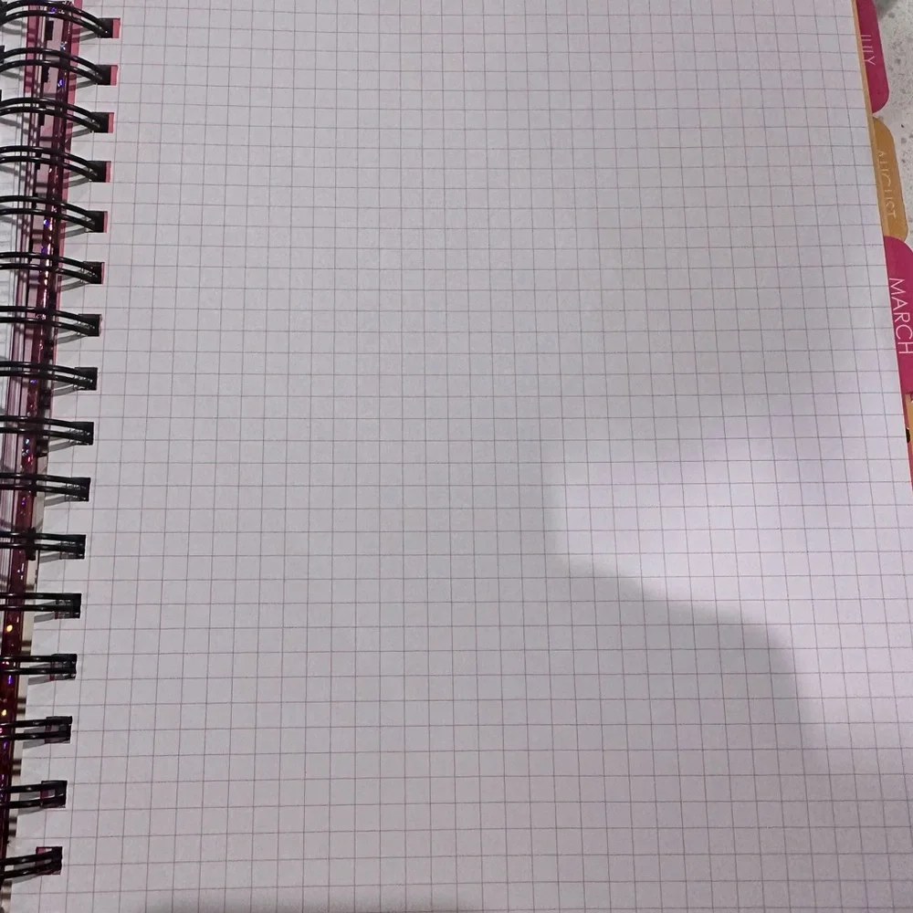 Colorful Glitter 12-Month Planner